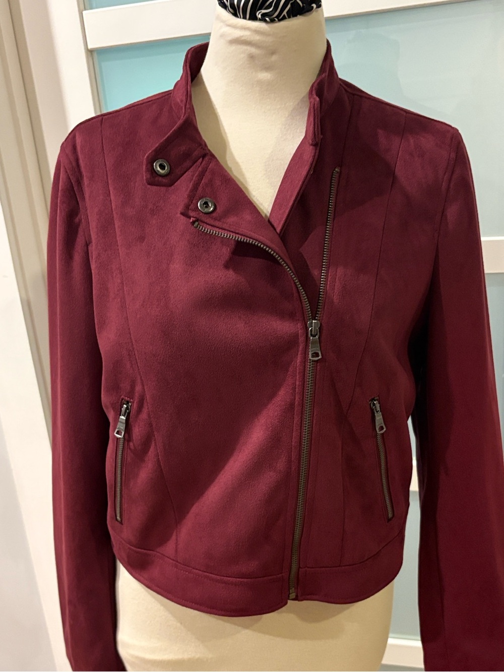 NWT Banana Republic faux suede jacket L
